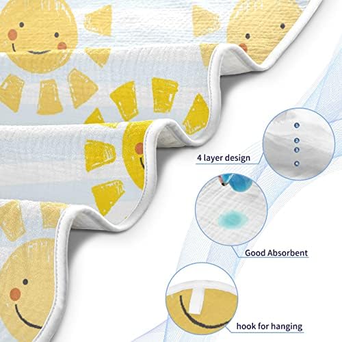 Kigai Cute Sunshine Baby Towel 30x30 Inch