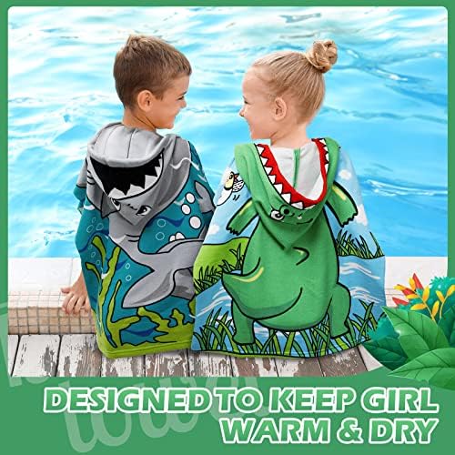 Chumia 3 Pack Hooded Beach Towels for Kids