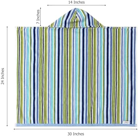 Original Kids Hooded Baby Towel - Blue Multi 24x30