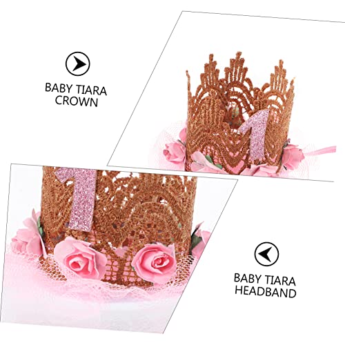 Baby Flower Crown Headband for Boys and Girls Birthday Celebration