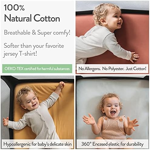 Joey Joan Fitted Crib Sheets 28 x 52 2 Pack
