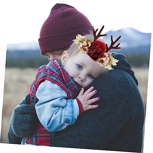 Happyyami 2Pcs Flower Headbands for Newborns and Kids