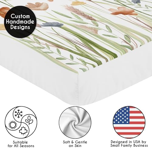 Sweet Jojo Designs Boho Floral Crib Sheet