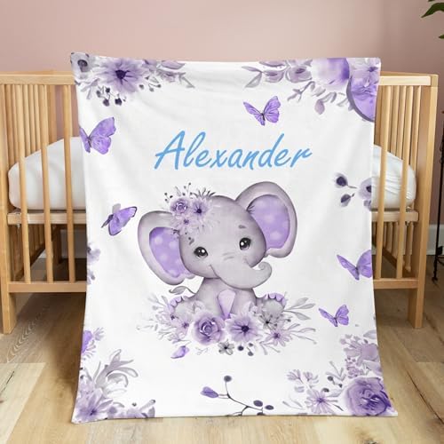 Personalized Baby Blanket with Name - Super Soft Custom Blanket for Newborn