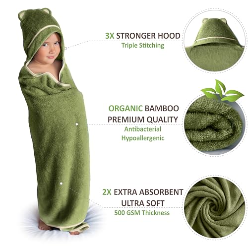 Warm Cuddles Premium Toddler Towel with Hood