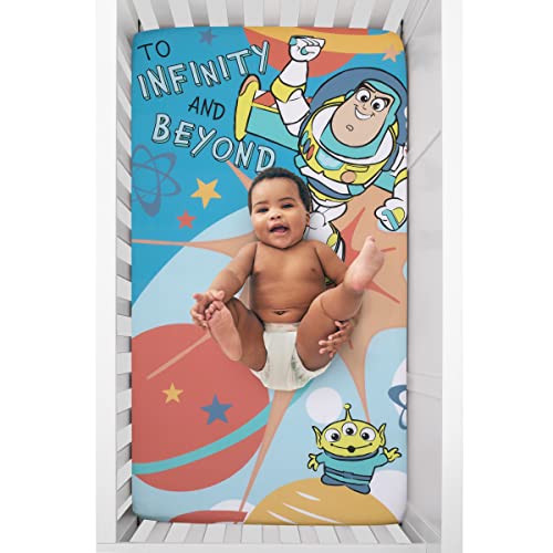 NoJo Disney Toy Story Buzz Lightyear Crib Sheet 100 Cotton
