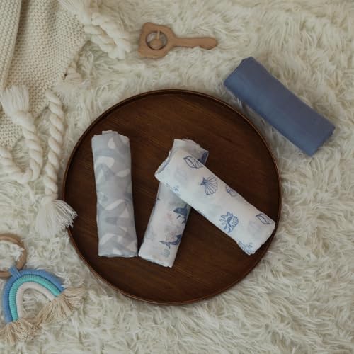 LYRICHOM Muslin Burp Cloths 6 Pack
