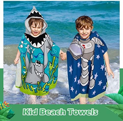 Chumia 3 Pack Hooded Beach Towels for Kids