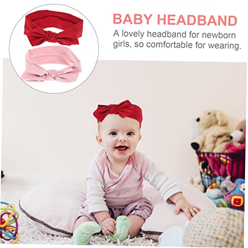 BIUDECO 2pcs Bow Headbands for Baby Girls