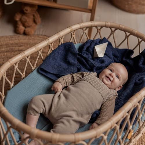 Huxie Organic Cotton Muslin Crib Sheets 28 x 52 2-Pack