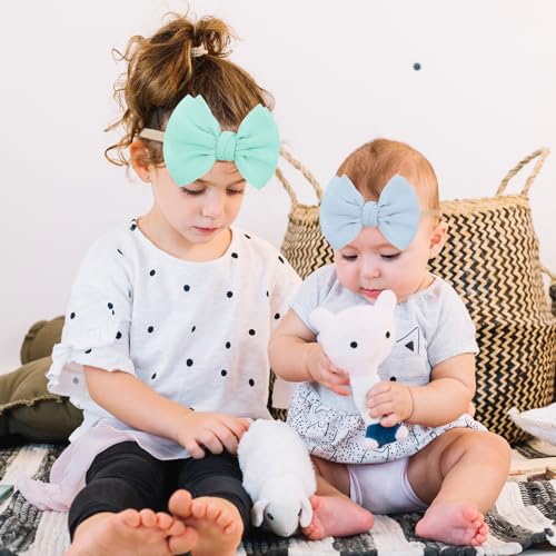 4PCS Ewaycom Baby Bow Headbands for Newborns and Toddlers