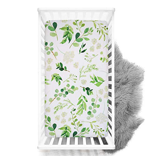 HNHUAMING Neutral Crib Sheets 52x28 Inch Ultra Soft Breathable