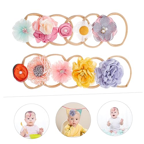 10pcs Assorted Flower Headband for Baby Shower Party