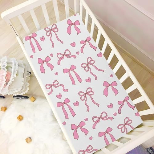 KICPOAY Cute Dinosaur Crib Sheets Stretchy Playard Sheets for Baby Toddler