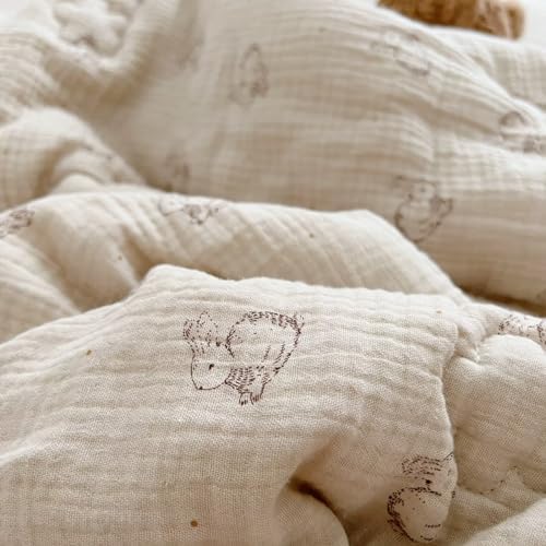 BuLuTu Toddler Blanket Rabbit Pattern 60x80 Inches