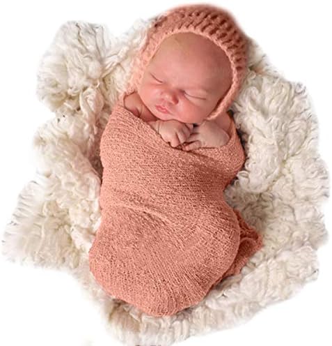 Sunmig Newborn Baby Stretch Wrap - Peach