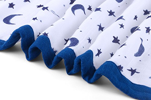 Little Jump Starry Sky Muslin Stroller Blanket