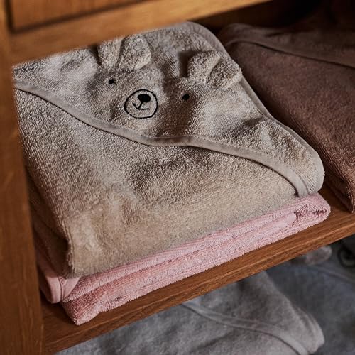 Huxie Baby Hooded Towel Organic Cotton Bear Design