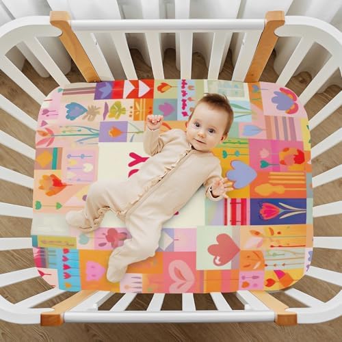 Wajiw Mothers Day Crib Sheets Soft Breathable Fitted