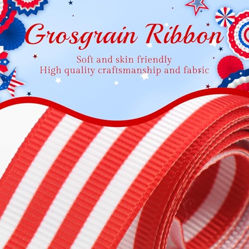 4th of July Hair Clip with American Flag Bow for Baby Toddler
