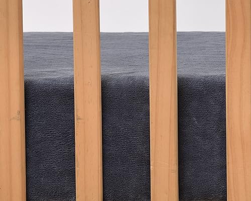 Southwest Canyon Warm Microplush Crib Sheets 2 Pack Grey White 1
