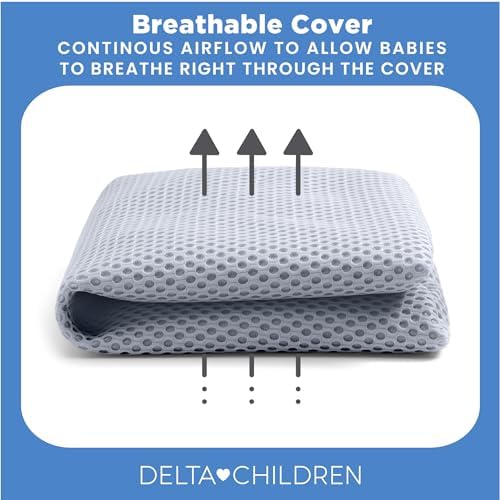 Delta Children Breathable Crib Mattress Pad Cover - Blue