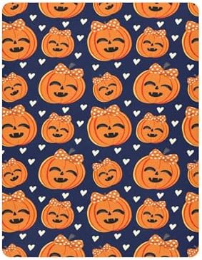 Qilmy Halloween Pumpkins Crib Sheet for Baby 1
