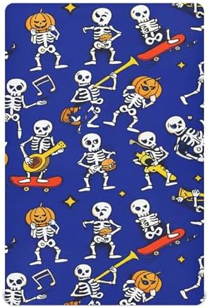 Qilmy Halloween Skull Crib Sheet for Baby