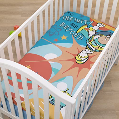 NoJo Disney Toy Story Buzz Lightyear Crib Sheet 100 Cotton