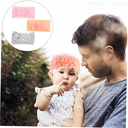 PartyKindom 3 Pcs Baby Bow Headbands for Girls and Boys