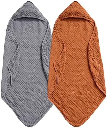 PHF 2 Pack Hooded Baby Towels for Newborn Infant Toddler