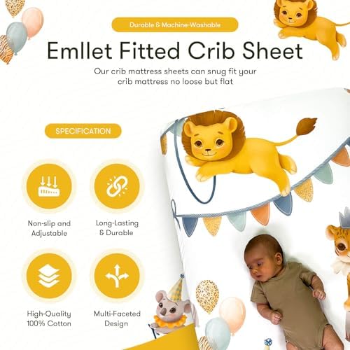 Carnival Fun 100 Cotton Crib Sheet Circus Theme