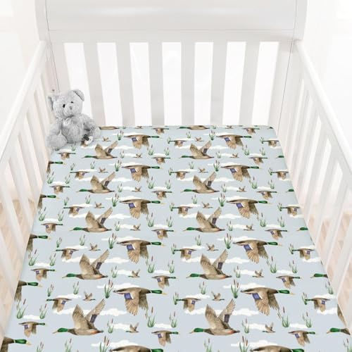 Duck Hunting Mallard Crib Sheet for Baby Boy