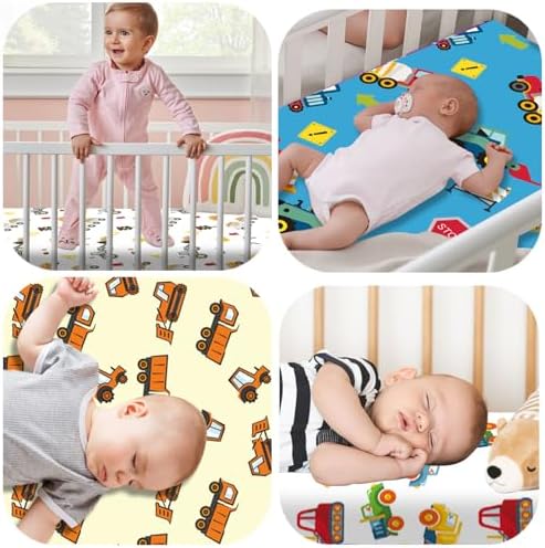 DengFengLai 4-Piece Crib Sheets Set with Novel Patterns