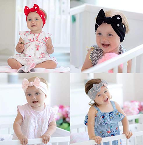 Babygiz Baby Girl Headbands with Bows Pink