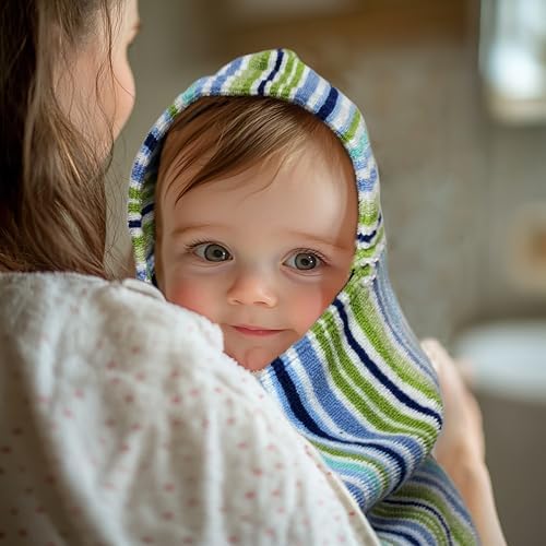 Original Kids Hooded Baby Towel - Blue Multi 24x30