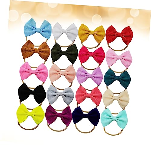 NOLITOY 20Pcs Bowknot Headbands for Boy Girl 1
