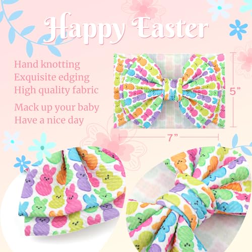 Easter Headband Bows for Baby Girls Pink Purple