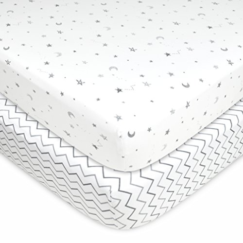 American Baby Company 2 Pack Cotton Fitted Crib Sheets