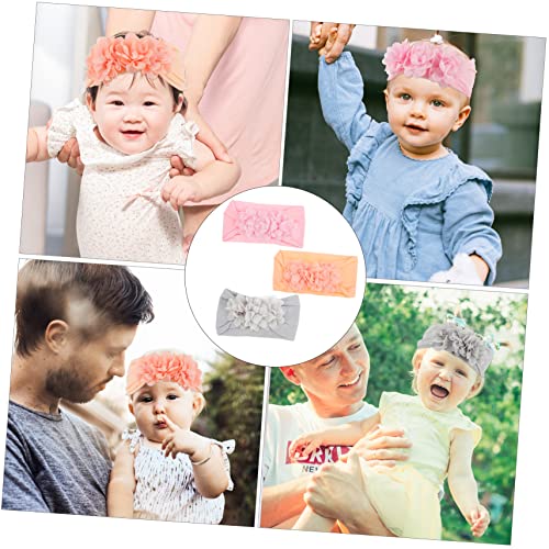 Hemoton Floral Headbands for Baby Girls 3 Pack