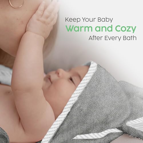 San Francisco Baby Hooded Towels - Grey