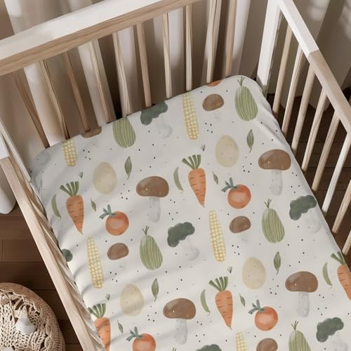 KuphiL10C Vegetable Pattern Crib Sheet