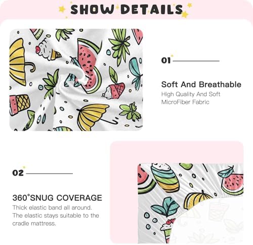 Qilmy Soft Breathable Crib Sheet for Baby