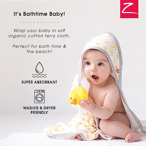 Zutano Organic Cotton Baby Hood Towel Set