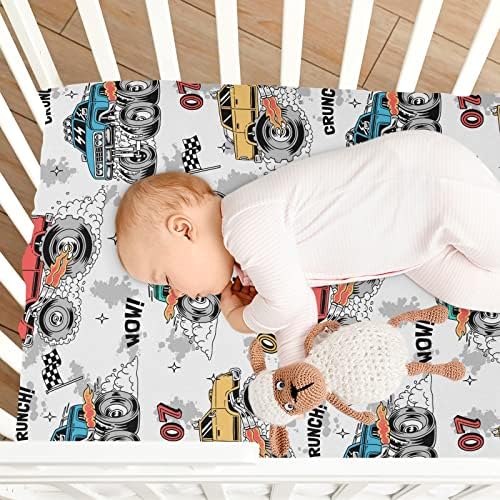 Litebear Monster Trucks Crib Sheet - Fitted Boys Girls