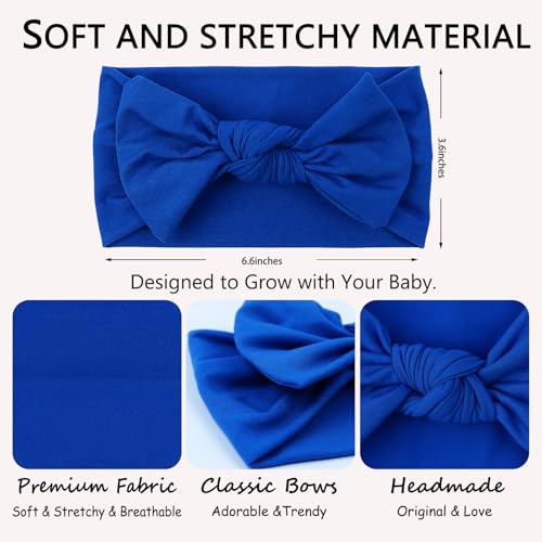 Handmade 4th of July Police Day Baby Bows Headbands