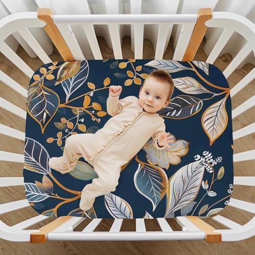 Wajiw Floral Crib Sheets Soft Breathable Fitted