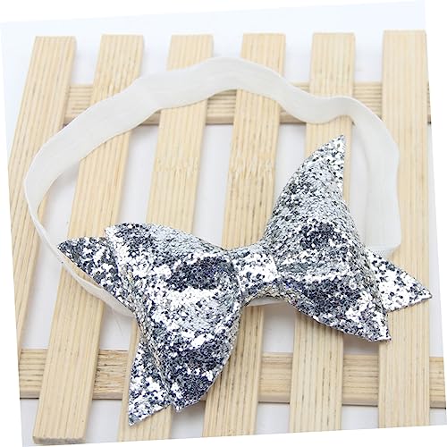WOONEKY Sequin Bowknot Headband for Baby Girls Boys