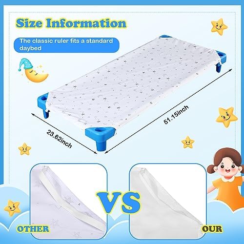 20 Pcs Daycare Cot Bed Sheets Star Moon Style
