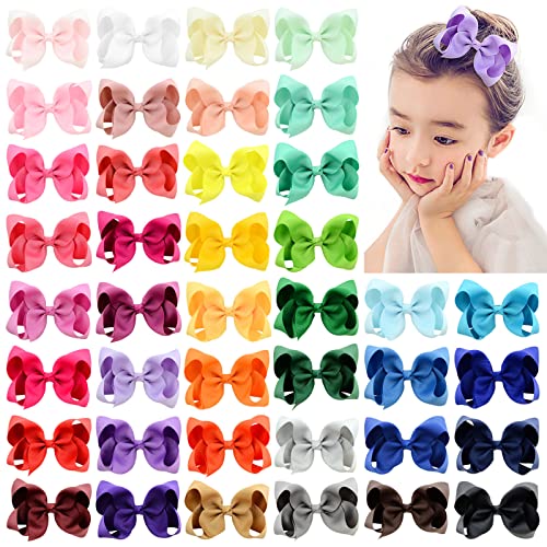 YHXX YLEN 80pcs Toddler Hair Bows with Clips
